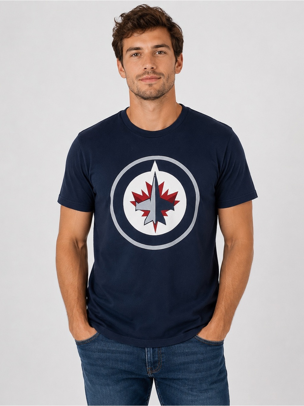 Winnipeg Jets NHL Graphic Tee - Navy Blue - Laine #29 - Men’s Small